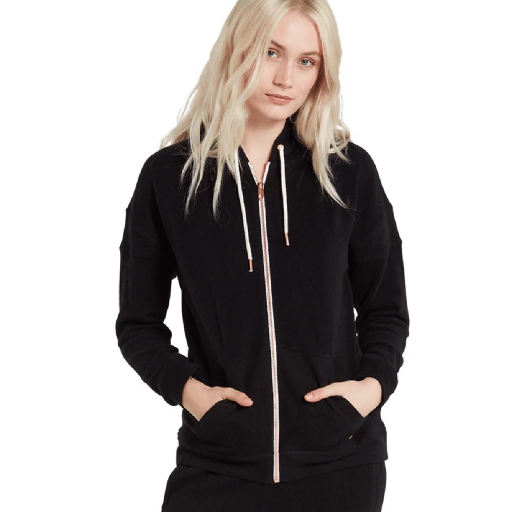 Volcom Women’s Lived In Zip Hooded Fleece